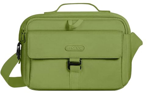 MOSISO Camera Shoulder Bag Case Crossbody Sling Purse, DSLR/SLR/Mirrorless Compact Padded Photography Handbag with Rain Cover Compatible with Canon/Nikon/Sony Cameras and Lenses, Army Green