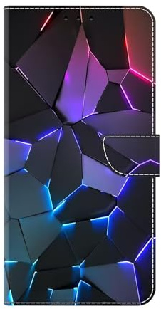 Bnvdfre Handyhülle für Samsung Galaxy S20 Fe Hülle PU Leder Klapphülle Magnet Stoßfeste Kartenfach Klappbar Schutzhülle Silikon Case Cover mit Muster Motiv Flip Handytasche - Blau Crackle