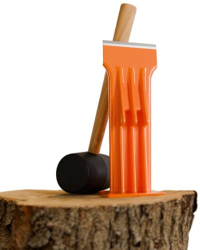 FM9LS Manueller Holzspalter, 22,9 cm, Brennholz und Anzündspalter, leicht, tragbar und sicher für effizientes und präzises Holzspalten, kein Strom erforderlich, perfekt für Gartenarbeit