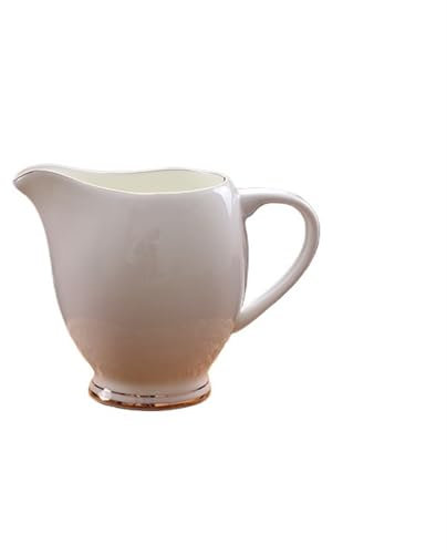 Gravy Boat with Lid 8.5 Oz White Gravy Boat Ceramic Gravy Dish for Salad Dressings, Creamer, Broth, Black Pepper Thanksgiving Gravy Boat(Gold)