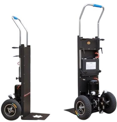 Carrito eléctrico para subir escaleras con batería, motor sin escobillas para un movimiento hacia arriba y hacia abajo sin esfuerzo, ideal para equipaje, viajes y compras