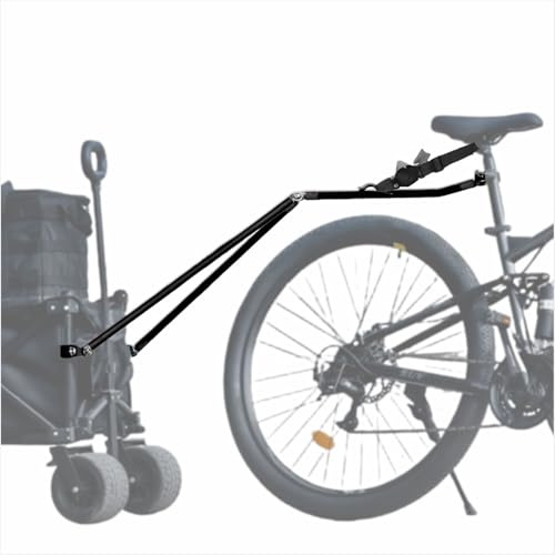Electric Bike Trailer Tow Bar, Folding E-Bike Cargo Trailer Hitch Arm, Compatible with Foldable & Electric Bicycles