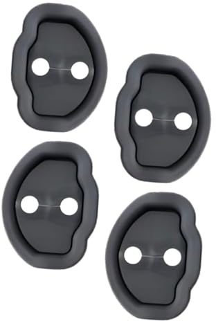 DECORNIJIA 4 pièces Protection de Serrure de Porte Voiture Silicone pour Model et Y Lot de Vibration et Rouille Tampon Amortisseur Facile à Installer