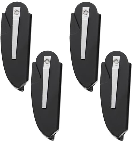 4 Stück-pack Schwarze Kunststoff Schnurrbartkämme für Männer
