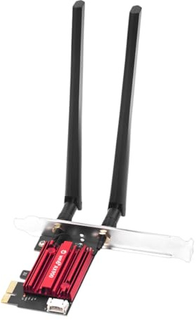 Fenroq Carte Réseau WiFi 6 PCIe AX900 Adaptateur sans WiFi6 Bluetooth 5.4 PCIE Double Bande 2.4G/5.8GHz Antennes Externes Adaptateur Gaming/PC pour Win10/11