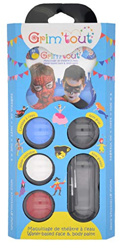 GRIM'TOUT Set complet Super héros, GT41223, 4 couleurs