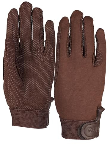 Shires Newbury Childs Kids Cotton Gloves - Brown