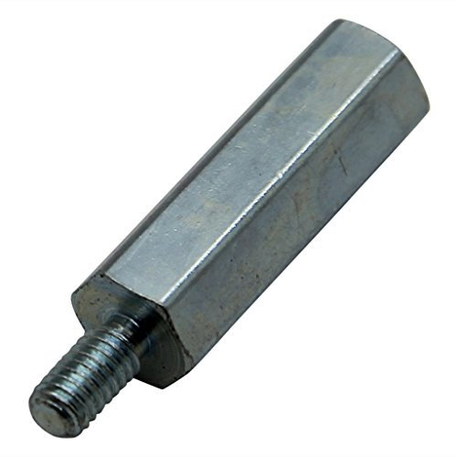 10X 228X15 Distanzmuffe mit Gewinde Innengew: M5 15mm Außengew: M5 Stahl DREMEC