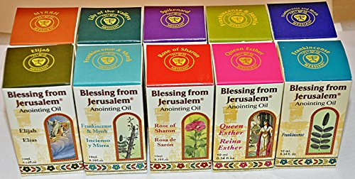 Lot's of 10 x Unción Aceite 12 ml EIN Gedi de Tierra Santa Jerusalén Paquete de 10 Botellas