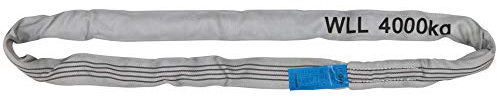 PETEX Rundschlinge, WLL Tragkraft: 4000 kg, Länge 1,5 m, Umfang 3 m, nach DIN EN 1492-2, Grau