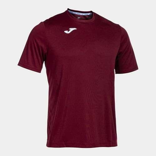 Joma Men's Sports T-Shirt, 6XS - 3XL - Short Sleeve, Lightweight and Breathable, Ideal for Running and Gym - Combi Bordeaux