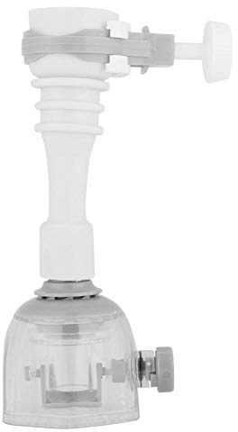 Wasserhahn-Verlängerung, verstellbar, spritzwassergeschützt, drehbar, für die Küche, Wasserspar-Düse, Filter, Ventil, grau, 13 cm