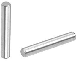 sourcing map 50 Stücke 4 mm x 25 mm Passstift 304 Edelstahl Regalheringe Stützregale Silberton