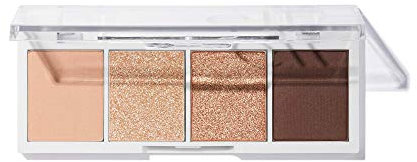 e.l.f. Bite-Size Eyeshadows, Creamy, Blendable, Ultra-Pigmented, Easy To Apply, Cream and Sugar, Matte & Shimmer, 3.5 g