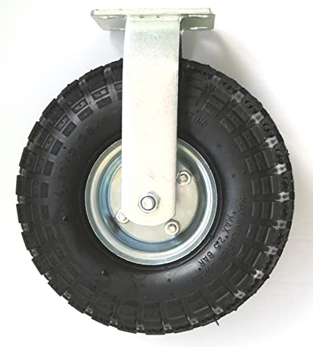 Rad Ø 220mm Höhe bis Platte 260mm, 135kg auf Luft-Rad mit Stahlfelge in Silber für Schubkarre Sackkarre Bollerwagen Strandwagen Anhänger…
