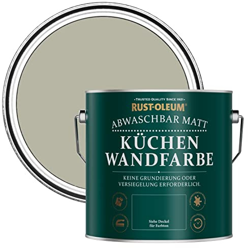Rust-Oleum abwaschbare matte, geruchsarme braun Küchenwandfarbe - Treibholz 2,5 Litres
