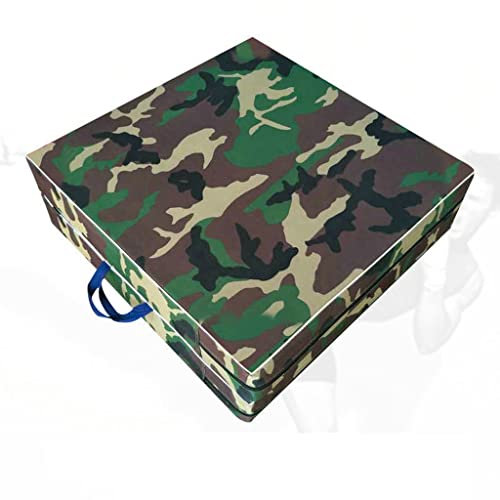 Turnmatte Weichbodenmatte 5/10cm Dicke Camouflage Turnmatte, Faltbare Fitness-Trainingsmatte Aus Oxford-Stoff, Yoga, Tanzen, Sit-Ups, 120 X 60 cm (Size : 120x60x5cm)