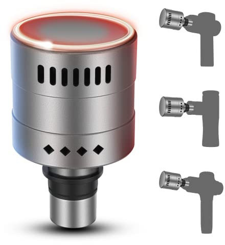 LARKFIT - Cabeza de pistola de masaje con función de calor y frío, cabezal masajeador muscular para aceites esenciales, aceites de masaje, absorción de tejidos profundos, accesorios para alivio del