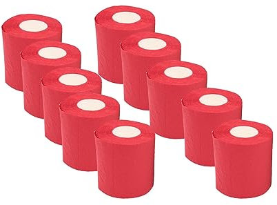 Toilettenpapier, Toilettenpapierrolle, buntes Toilettenpapier, 10 Rollen