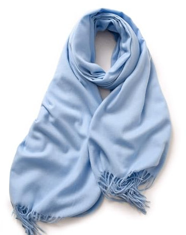 KARMA.DIEM Premium Schal – Cashmere & Merino Touch – Super Soft & Warm – XXL 180x65 cm – Damen & Herren – Farbe: himmelblau – Stilvoll, Pflegeleicht & Geschenkidee