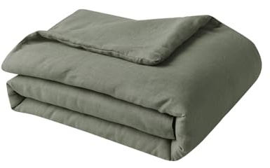 ESSIX Manta Acolchada de Lino, Arty, 130 x 170 cm, Color Rojo