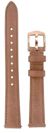 Fossil Uhrenarmbänder für Damen 14mm, Beige Leder, original ersatzband für ES3487