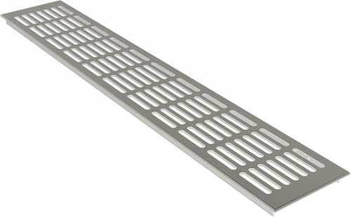 Aluminium Lüftungsgitter Stegblech Lüftung 100mm x 1000mm Edelstahl eloxiert