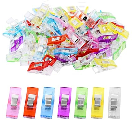 Sewing Clips - 40 Pcs Plastic Wonder Clips for Quilting, Dressmaking, Crafting for Sewing Projects & Hanging Objects