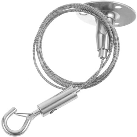 GALPADA Sturdy Metal Steel Wire Rope Lifting Cord Kit for Hanging Frames Pictures Birdcages Wire Lock for Home Decor