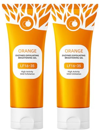Orange Exfoliating Gel Lf16-35, 2025 Gel Esfoliante Idratante Viso Agli Enzimi D'arancia/Gels Esfoliante Purificante - Pulizia Profonda e Idratazione per Viso e Corpo(2pack)