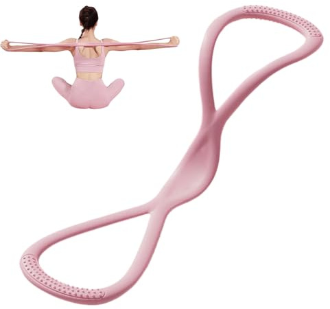 Bandes de Résistance pour Femmes - Sangle Élastique Figure 8 en Silicone | Sangles d'exercice pour Dos Bras Jambes Chevilles Renforcement Musculaire Maison Extérieur