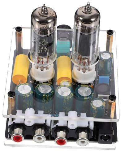 FUNNETOYU Preamplificatore Valvolare Hifi Lampada 6K4/6A2 per Home Theater e Vinile Audio Qualità
