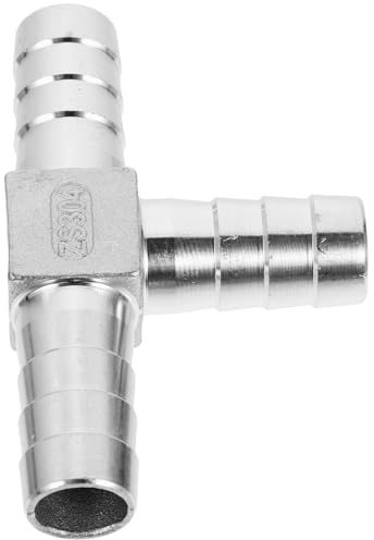 DOITOOL Edelstahl 304 T Stück mit Widerhaken 3 Wege Schlauchverbinder für Luft und Wasserschläuche Bruchfester Schlauchadapter für Sanitär und Wohnmobil