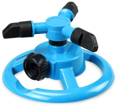 Alasum Aspersor de Agua Giratorio 360° para Jardín y Techo con Sistema Rápido de Riego, Material Abs Resistente para Irrigación en Césped y Enfriamiento
