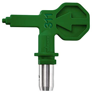 WAGNER Control Pro HEA Düse 311 für Control Pro Airless Farbsprühsysteme für Lasuren, Lackfarben, Öle und Trennmittel, < 55% weniger Sprühnebel grün