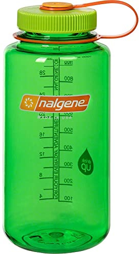 Nalgene Bidon 1L B.A /, Botella Fitness Y Ejercicio Unisex, Adultos Multicolor (verde/t.v-narj), Única
