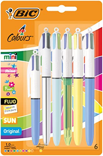 BiC Kugelschreiber, mittlere Spitze, 6 Stück