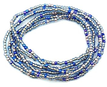 ARMBAND blau braun aus Toho Perlen HANDGEFERTIGT Wickelarmband Made in Germany