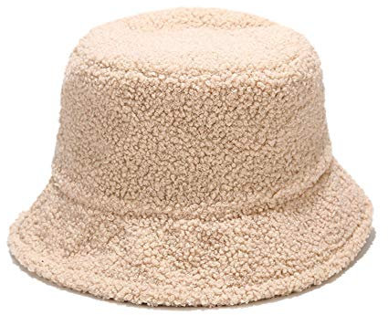 iSpchen Winter Casual Hut Bucket Hat Schlapphut Warmer Fischerhut Eimerhut Plüsch Mütze für Mädchen