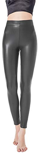 JOPHY & CO. Leggings Donna Bielastico Ecopelle, Colori opachi (cod. 9806)