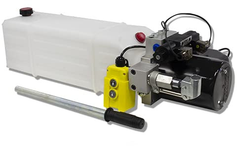 Flowfit 12 V DC Doppelwirkendes hydraulisches Kraftpaket mit 13 l Tank und Handpumpe ZZ016224