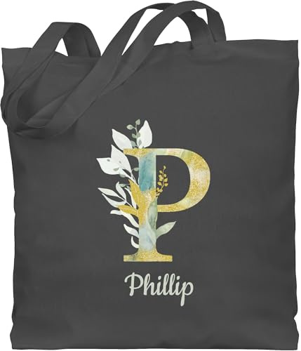 Geschenk mit Namen personalisiert by Shirtracer - Baumwolltasche - Initialen - Namens Geschenk