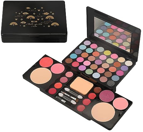 Trousse Trucchi Donna, Trousse Trucchi Ragazza, 49 Colore Palette di Ombretti per Trucco, Trucchi Tutto in Uno Tavolozza Completo Valigetta con Ombretto, Gloss, Rossetti e Polveri Viso