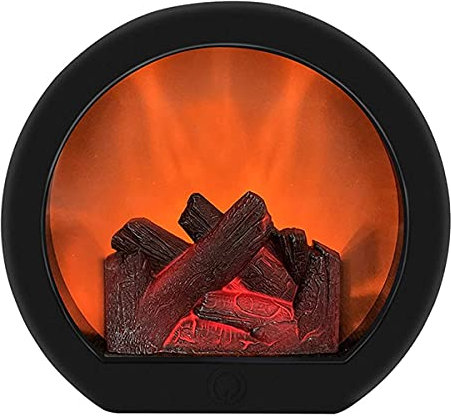 Bumdenuu Lanterne de CheminéE LED Sans Flamme Simulation LED Lanterne LED de CheminéE de Table avec Simulation de Flamme RéAliste DéCorative