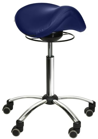 Teqler Comfort-Sattelhocker mit Swing-Mechanismus blau