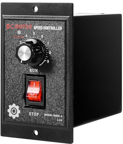 DeWin Variateur de Vitesse, Contrôleur de Vitesse de Moteur à Courant Continu Monophasé AC 220V entrée DC 180V Sortie Régulateur de Vitesse 400W