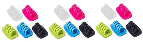 Angoily 9stücke Teiliges Kabelorganisator Für Schreibtisch Multifunktionale Selbstklebende Clips Kabelverwaltung Bunten Farben Für Usb-kabel Ladegeräte Und Audiokabel