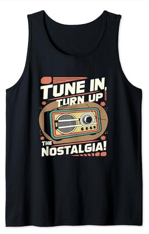 Tune In, Turn Up the Nostalgia with Vintage Radio Tank Top