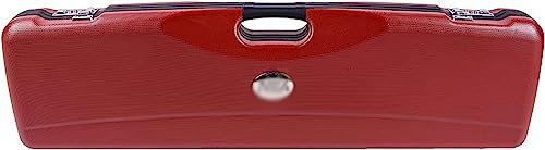 Merichealy Billard Queue Tasche Billard-Queue-Tasche,Harte Billard-Queue-Tragetasche,Diebstahlschutz-Koffer mit Passwortsperre,tragbarer Billard-Queue-Koffer,für 3 Trommeln,4 Stangen-Wine Red||82CM