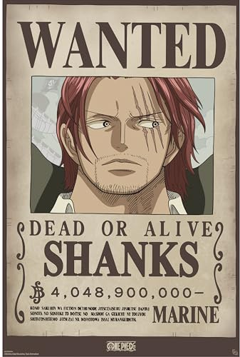 GB eye One Piece Wanted Shanks Wano 61 x 91,5 cm Maxi-Poster - Versand gerollt - Kunstposter - Wandposter - Poster & Drucke